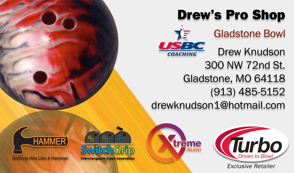 Drew's Proshop Business Card